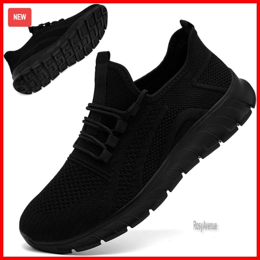 Lightweight Slip-On Running Shoes, Non-Slip Athletic Sneakers for Gym Workout